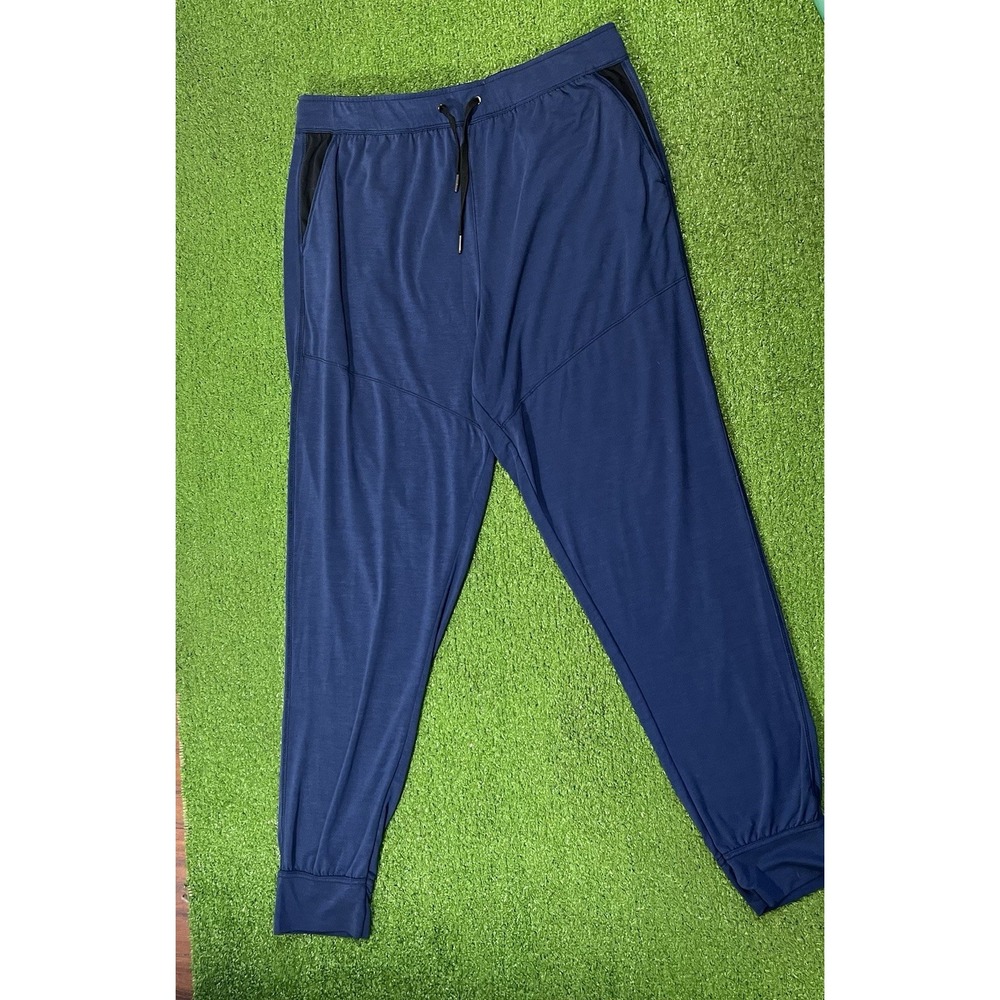 Sheex Sleepwear Men LG Pajama Pants Joggers Super Soft Navy Comfort Wear Soft
